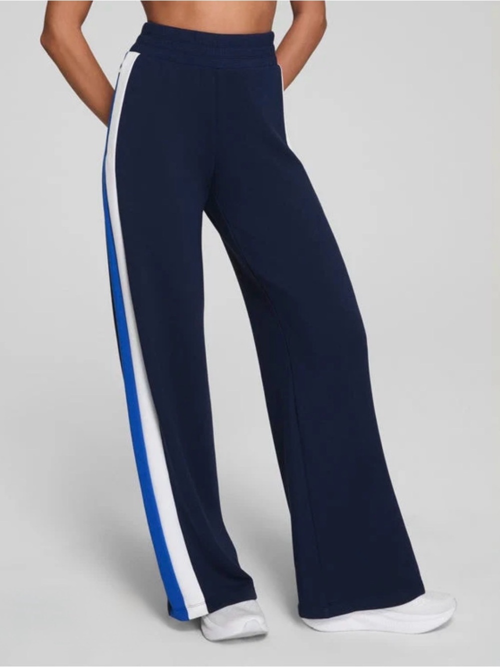 SPANX Timeless Navy Color-block Wide Leg Pant